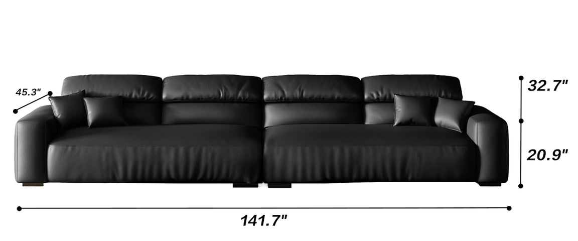 Chestnut Tan Leather Sofa