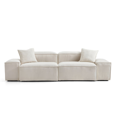 Freedom Modular Sectional Sofa-Beige-106.3"-Low