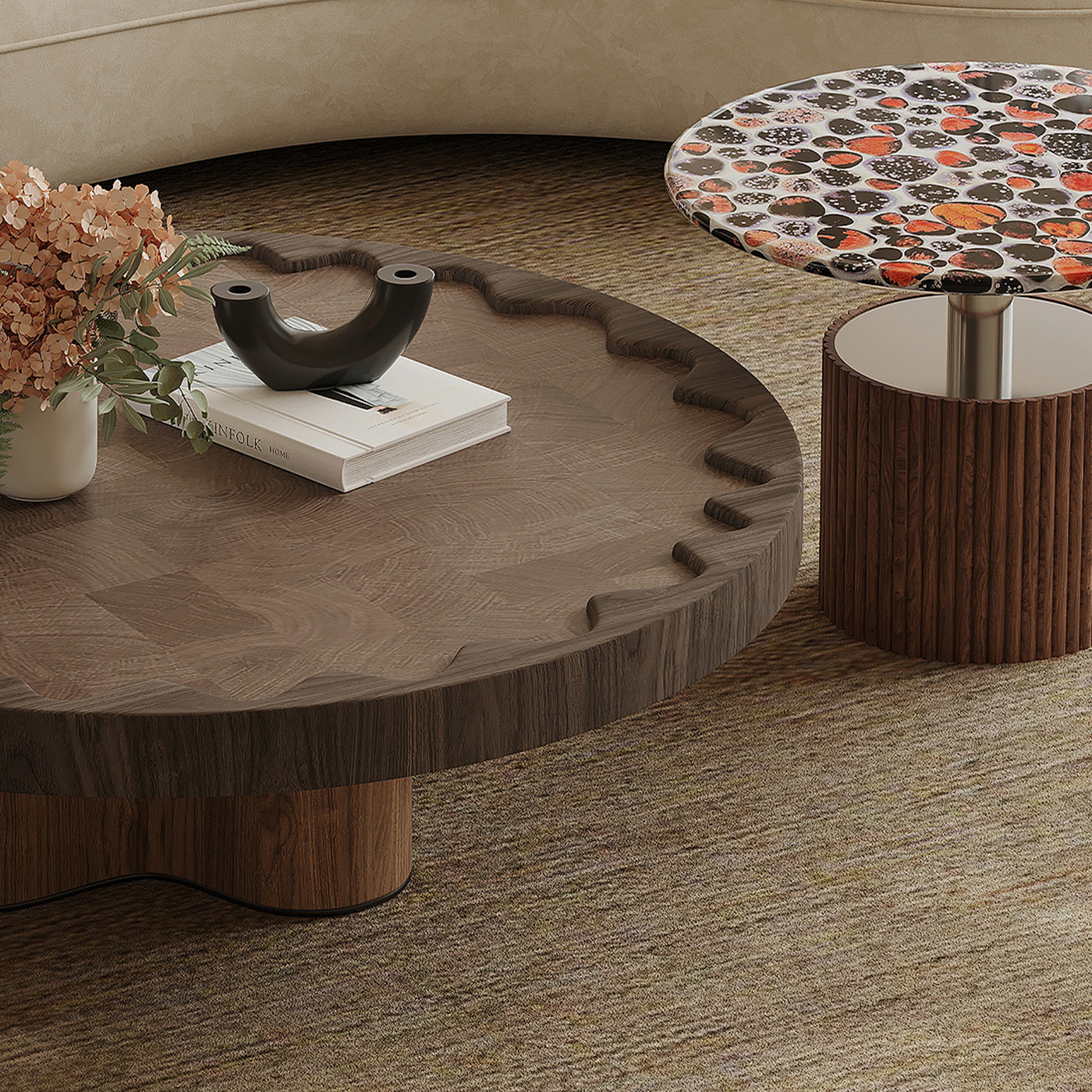 Mosaic Bloom Coffee Table Set