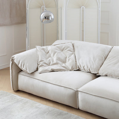 Dumbo Wabi Sabi Beige Frosted Sofa-Beige