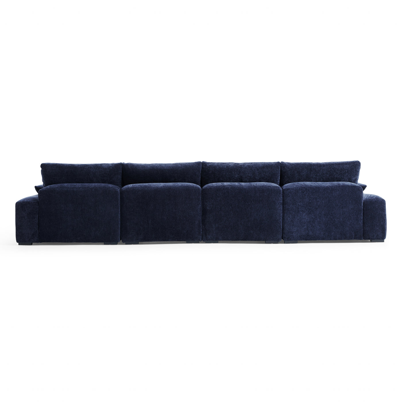 The Empress Green U Shaped Sectional-Navy Blue-161.4"