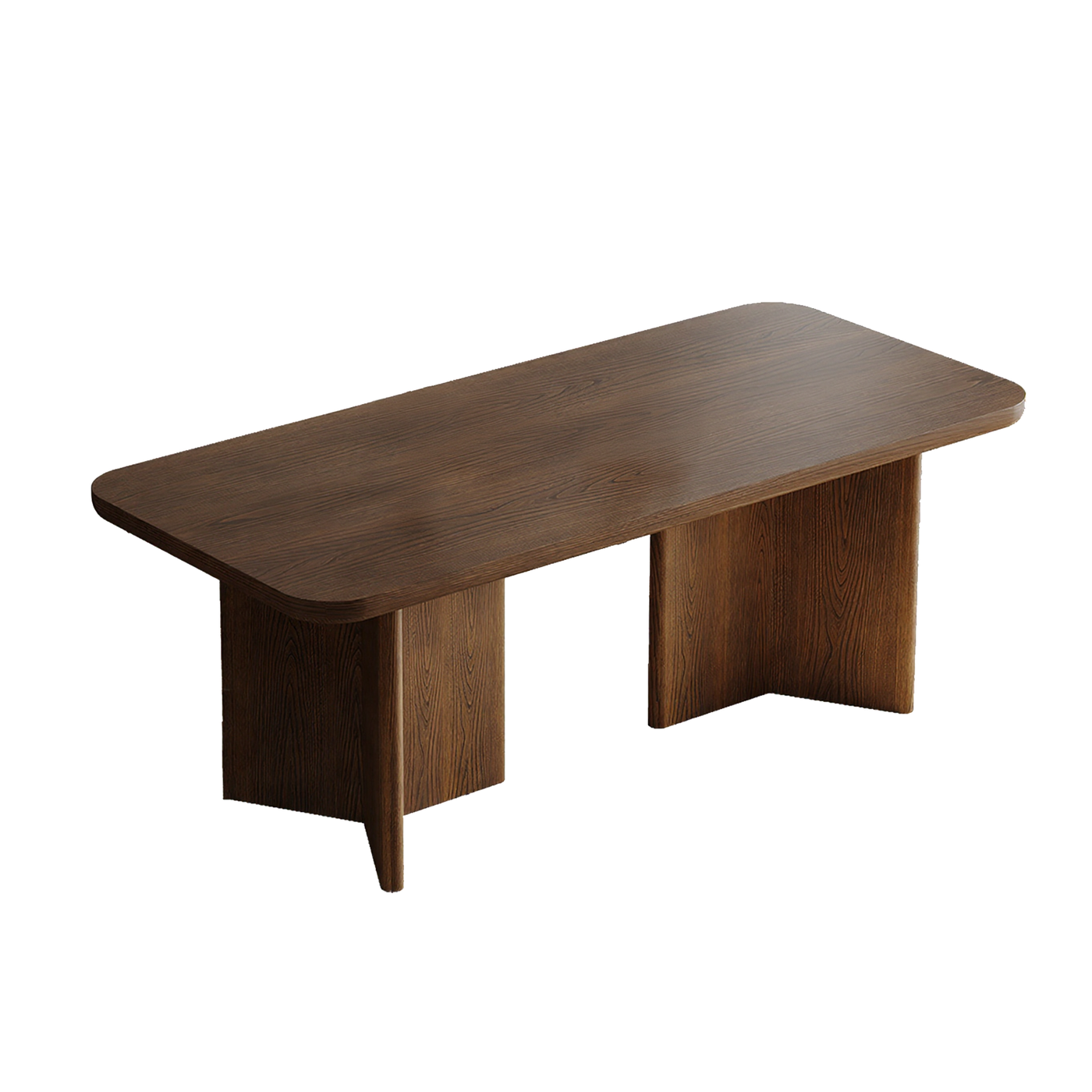 Orin Rounded-Edge Walnut Dining Table