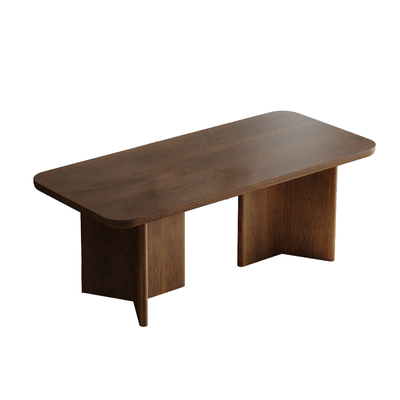 Orin Rounded-Edge Walnut Dining Table