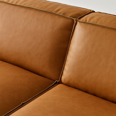 Kendall Italian Top Grain Leather Sofa-Tan