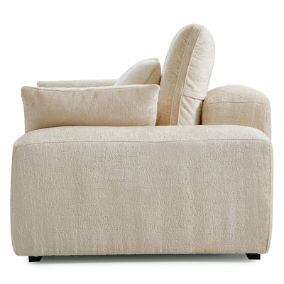 The Empress Beige Armchair-Beige