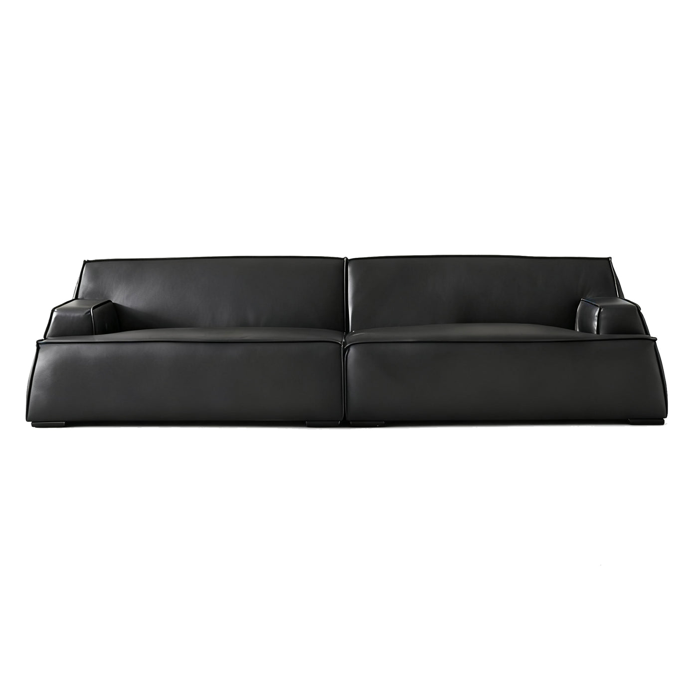 Deacon Minimalist Top Grain Leather Sofa