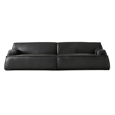 Deacon Minimalist Top Grain Leather Sofa