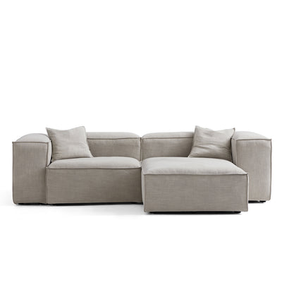 Freedom Modular New Gray Sectional Sofa-Sand-106.3"-High