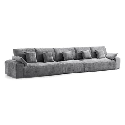 The Empress Camel Sofa-Gray-175.6"