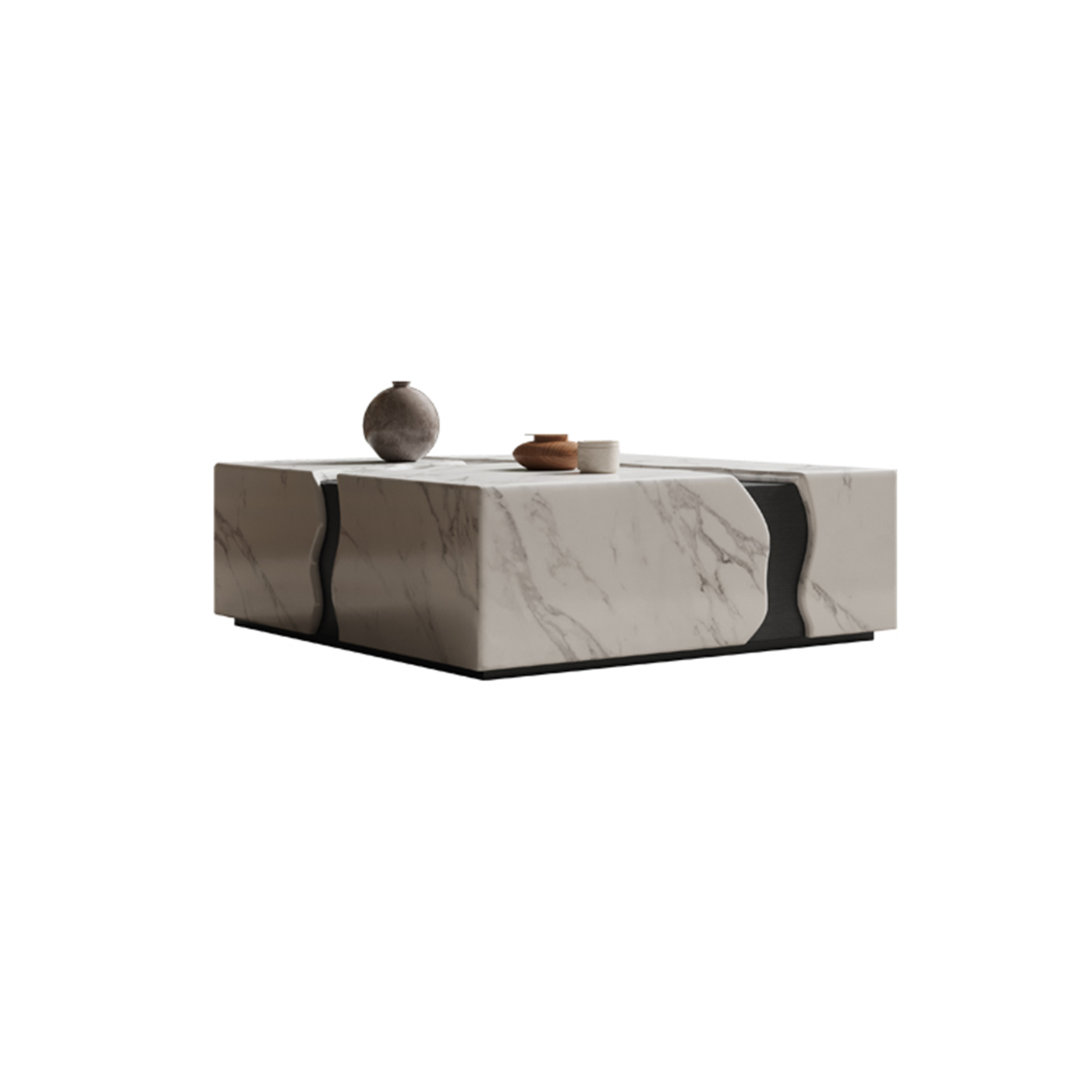 Rift Square Sintered Stone Coffee Table