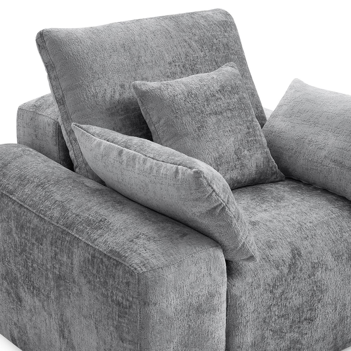 The Empress Gray Armchair-Gray