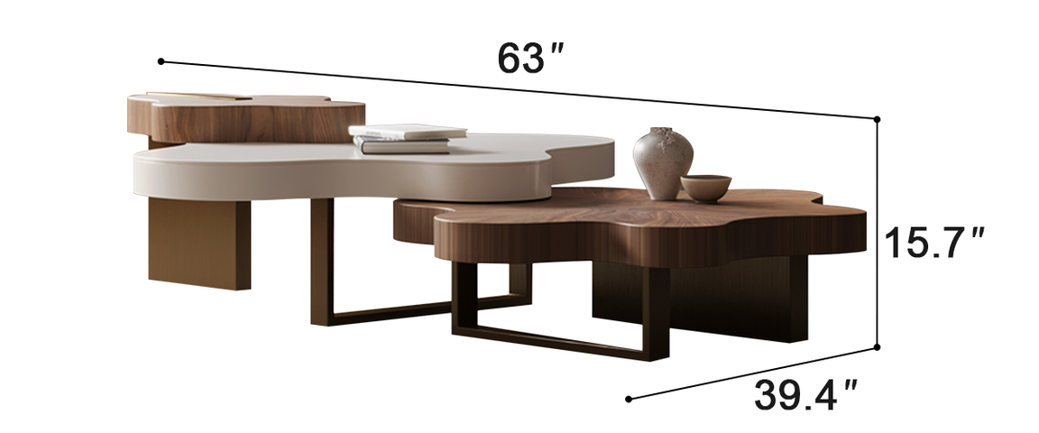 CloudBloom Layered Coffee Table