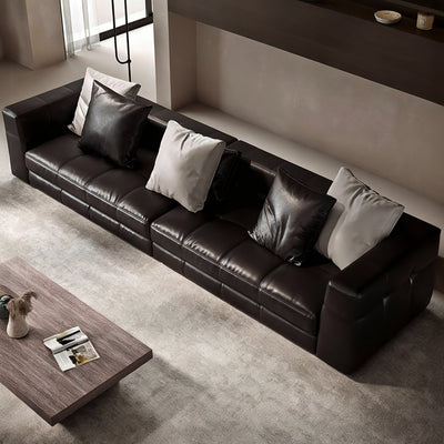 Blazer Black Leather Sofa
