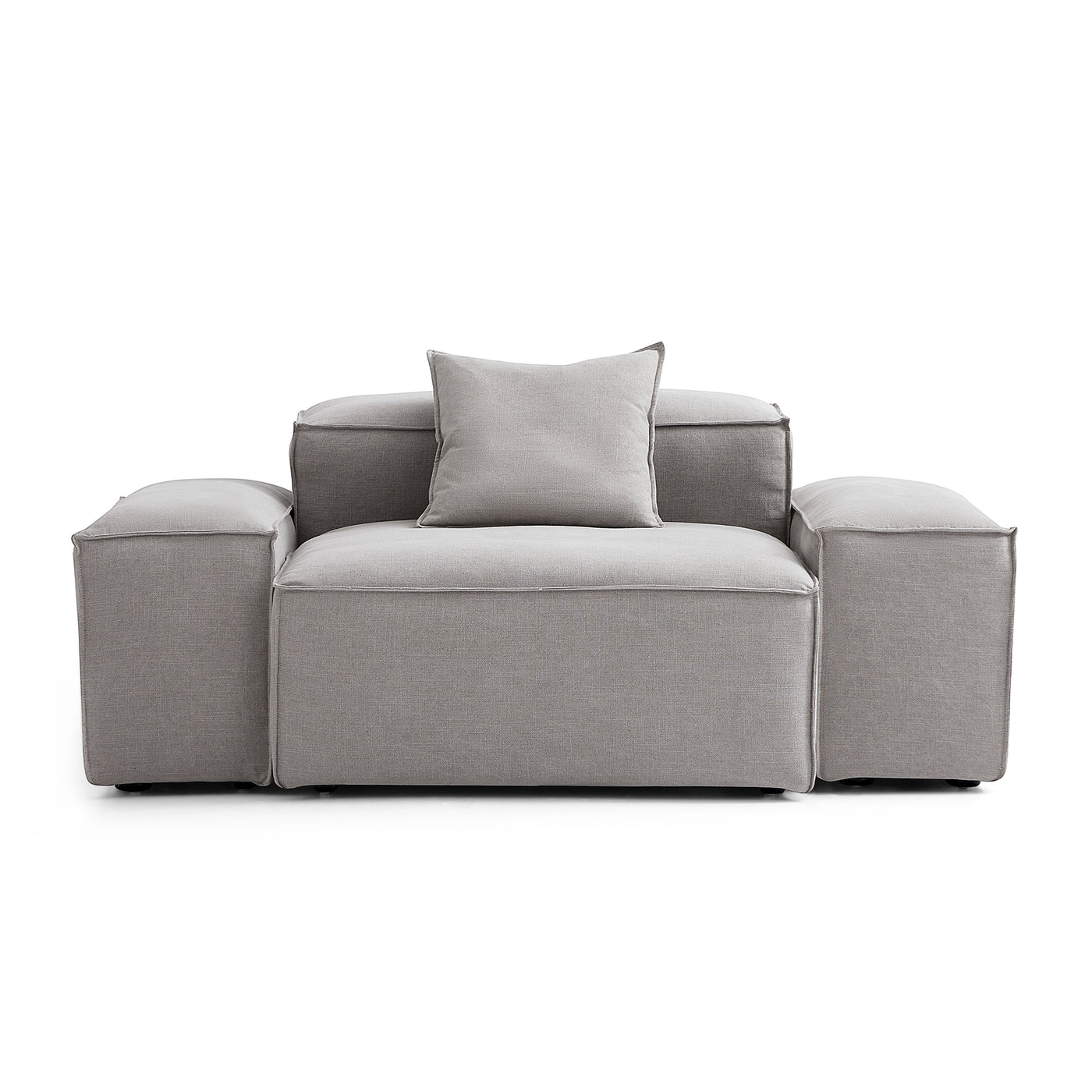 Freedom Modular Accent Armchair-New Gray-Low