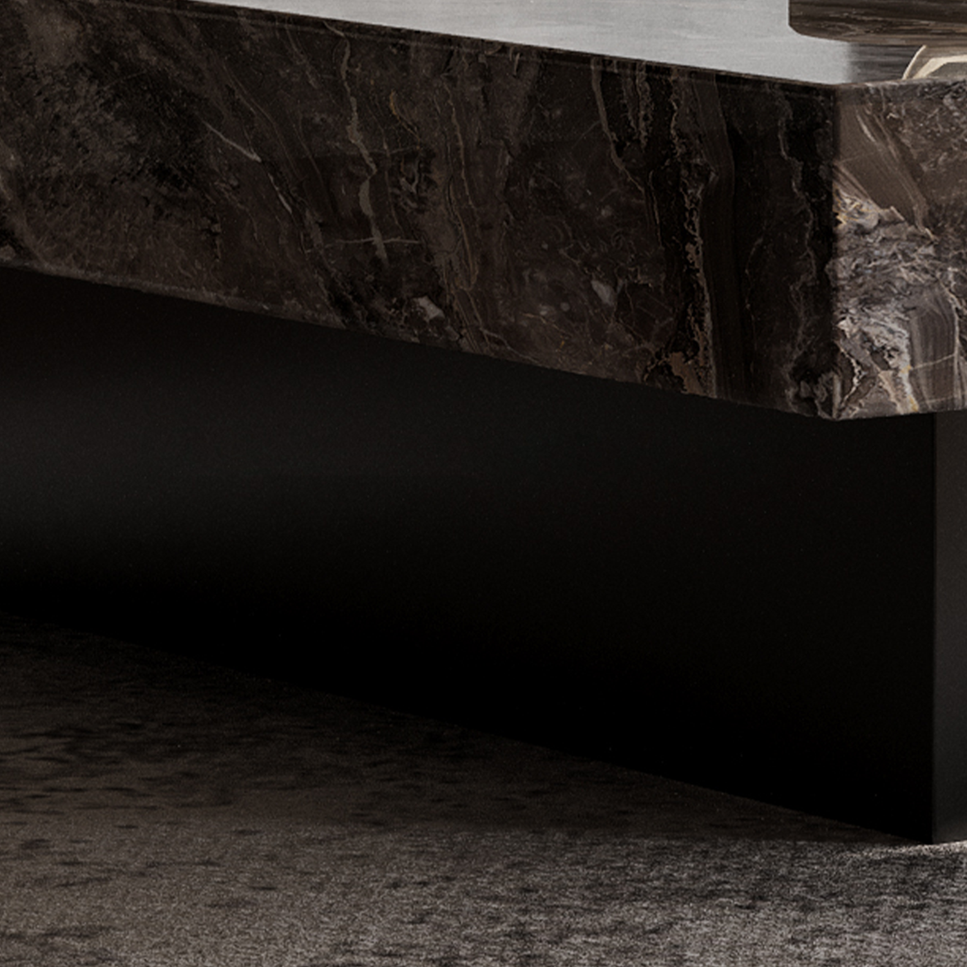 Dark Veined Square Coffee Table