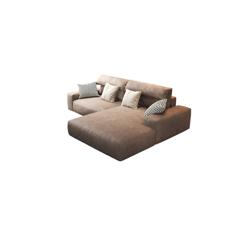 Chestnut Sectional-Brown-Facing Right-90.6"