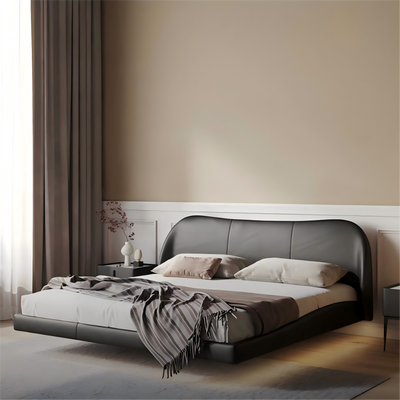 Molten Leather Floating Bed