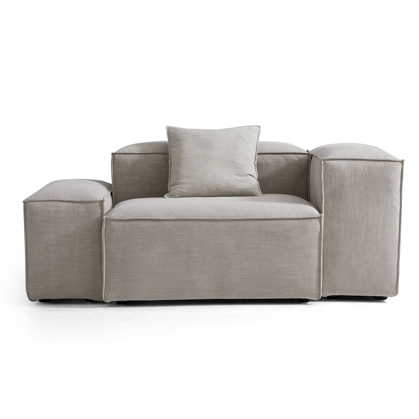 Freedom Modular New Gray Accent Armchair-Sand-Low & High