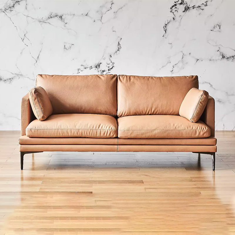 Chic Light Brown Leathaire Couch-Camel