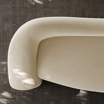 Arcana Curved Premium Velvet Sofa