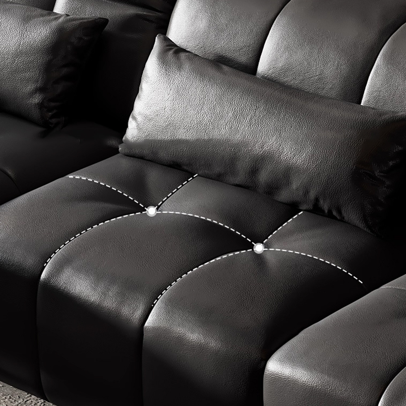 Aurelia Leather Power Recliner Sofa