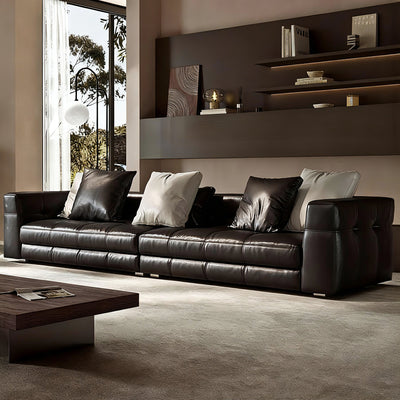 Blazer Black Leather Sofa