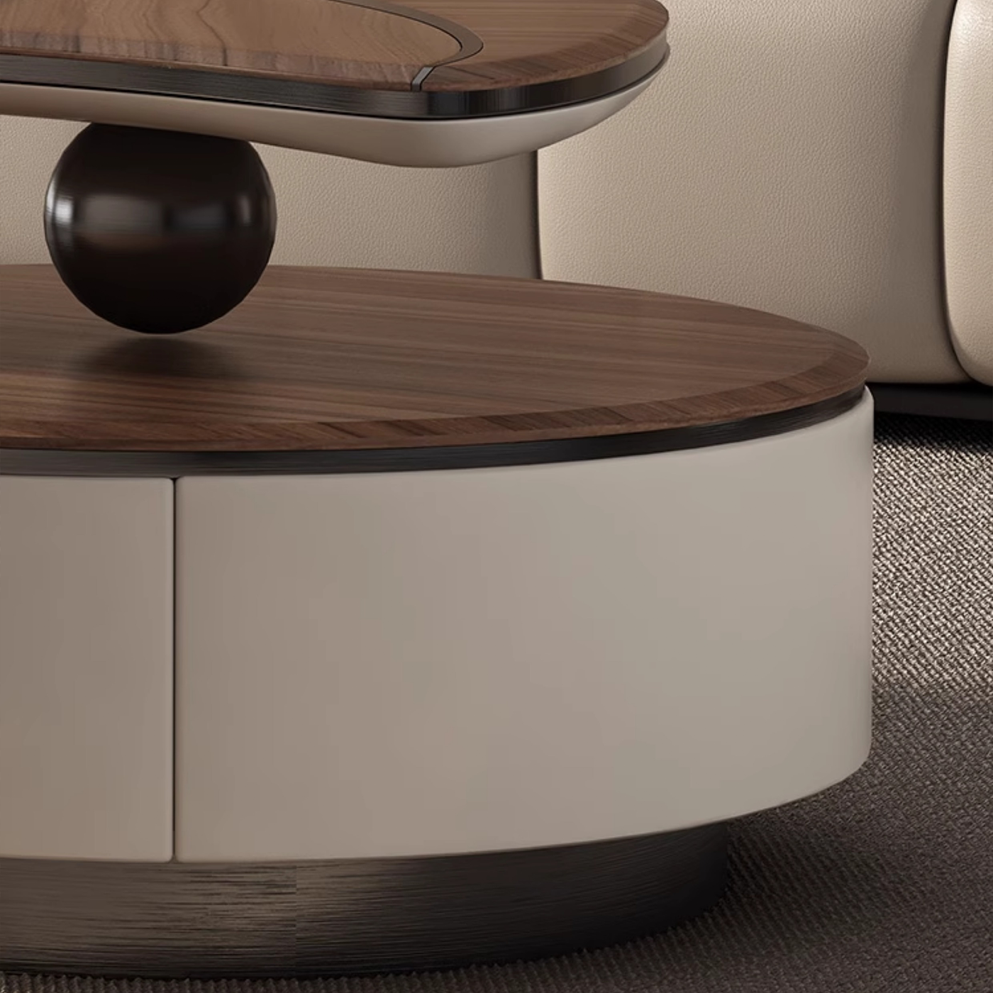 Leaf Curved Coffee Table Set