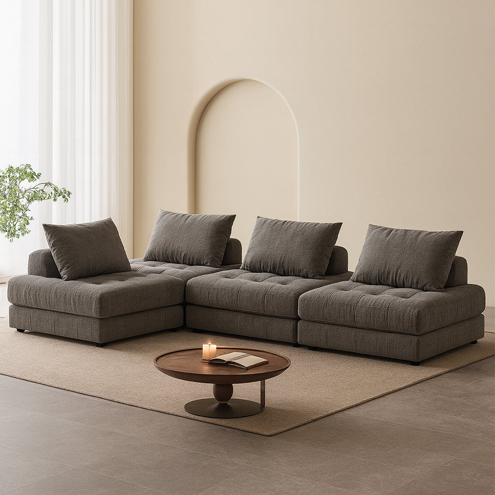 Block Modular Gray Sectional-Gray