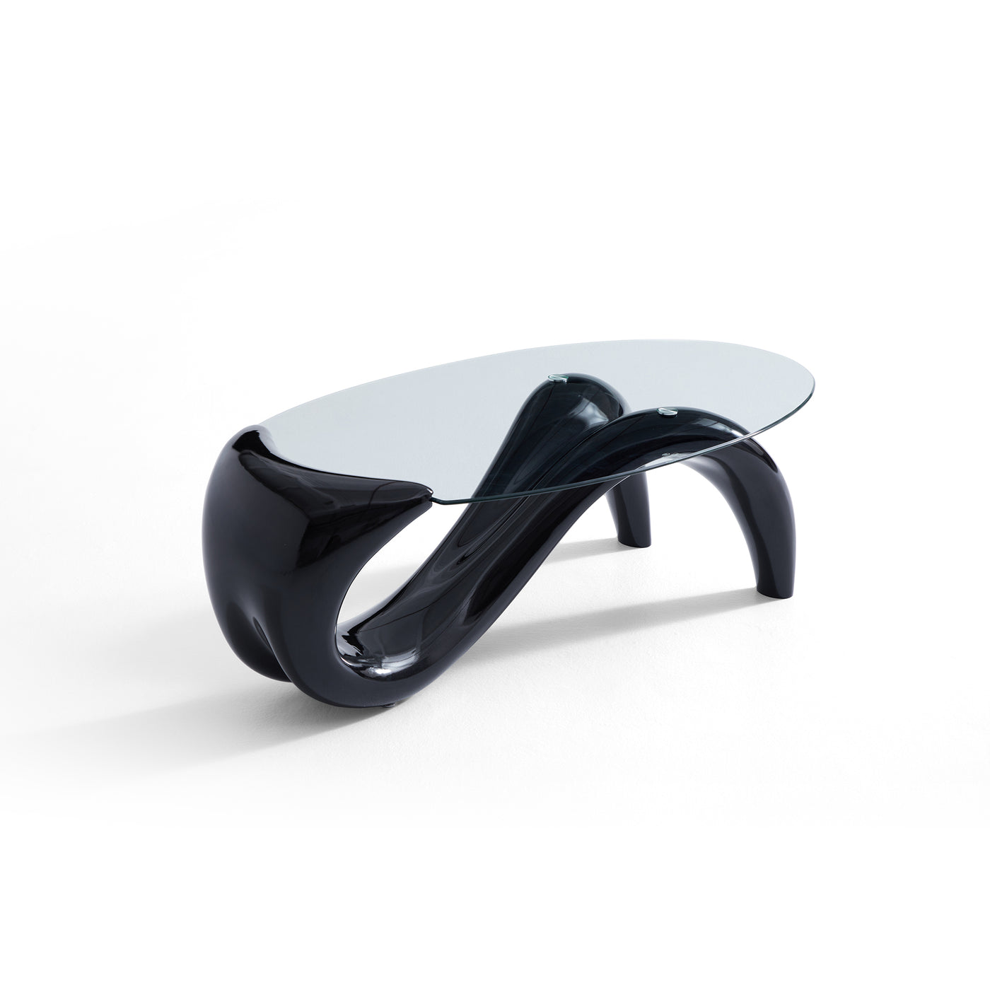 Stylish Mermaid Oval Coffee Table-Black