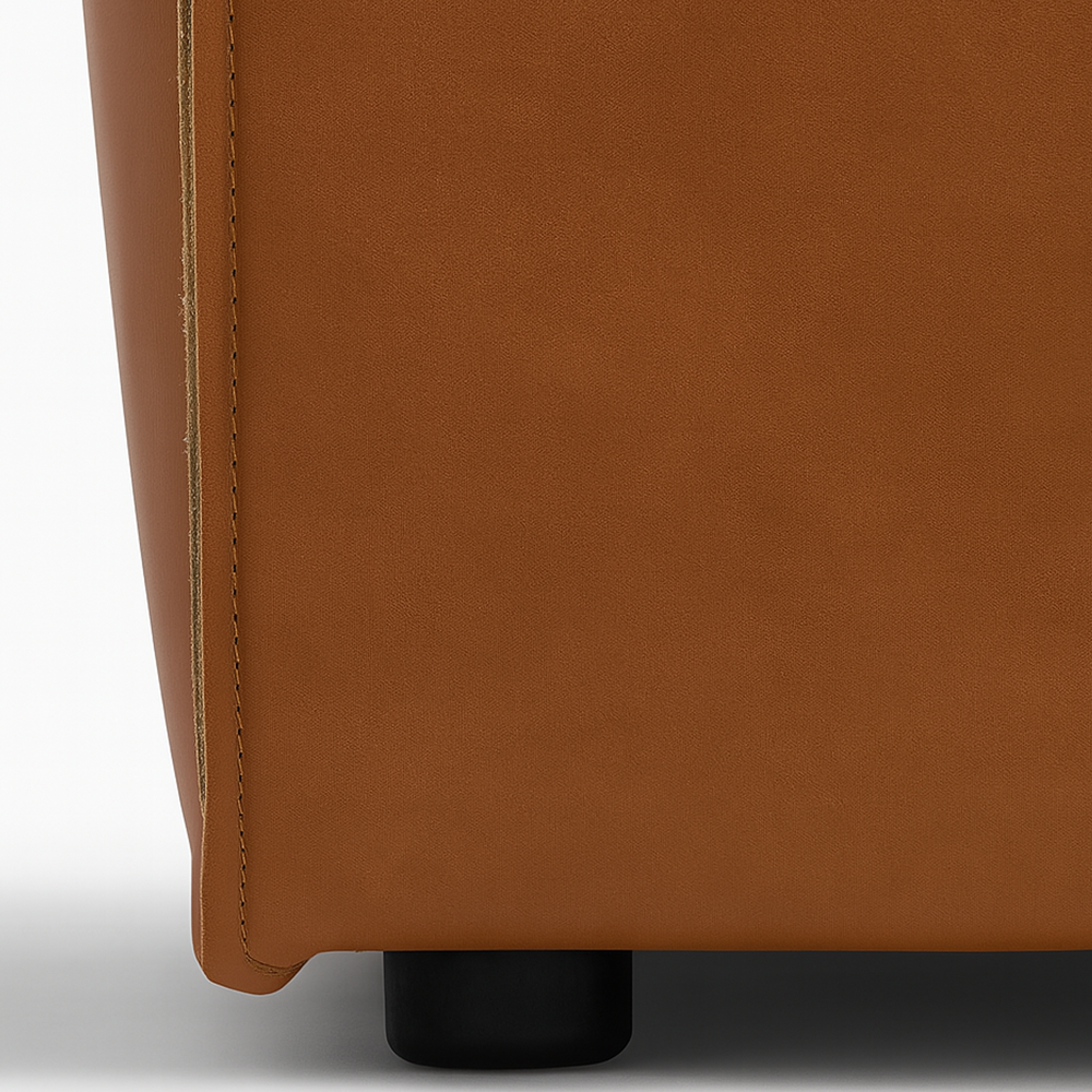 Kendall Italian Top Grain Leather Sofa-Tan