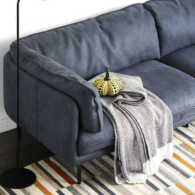 Vanilla Beige Fabric Sofa-Blue