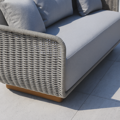 Laguna Outdoor Wicker Sofa Set with Cushions