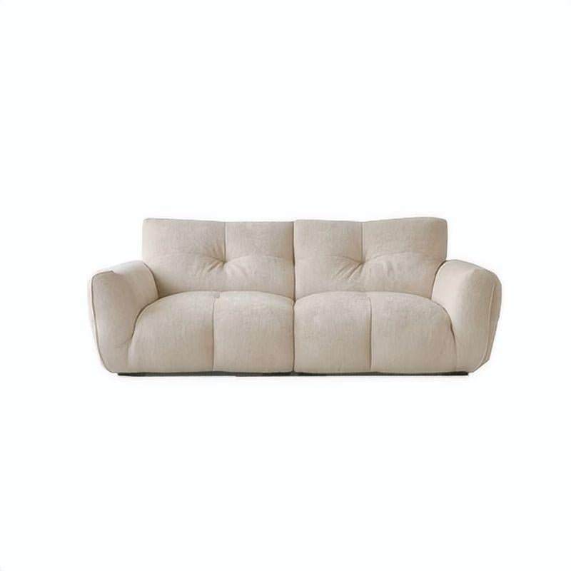 Cocoa Loaf Fabric Sofa-Beige-86.6"
