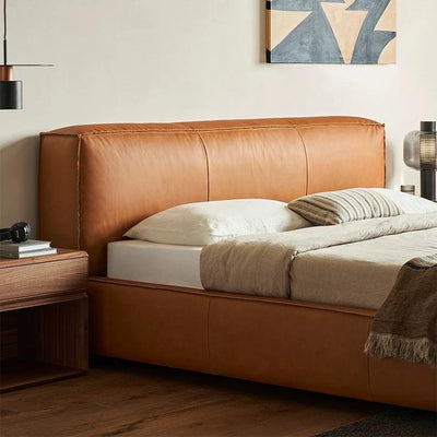 Cinnamon Leather Bed-Tan
