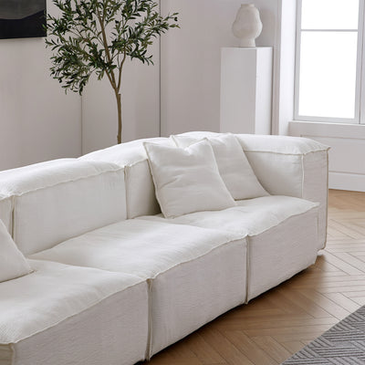 Freedom Modular Khaki Sofa-White