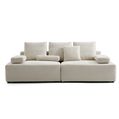 Composition Wabi Sabi Beige Sofa-hidden