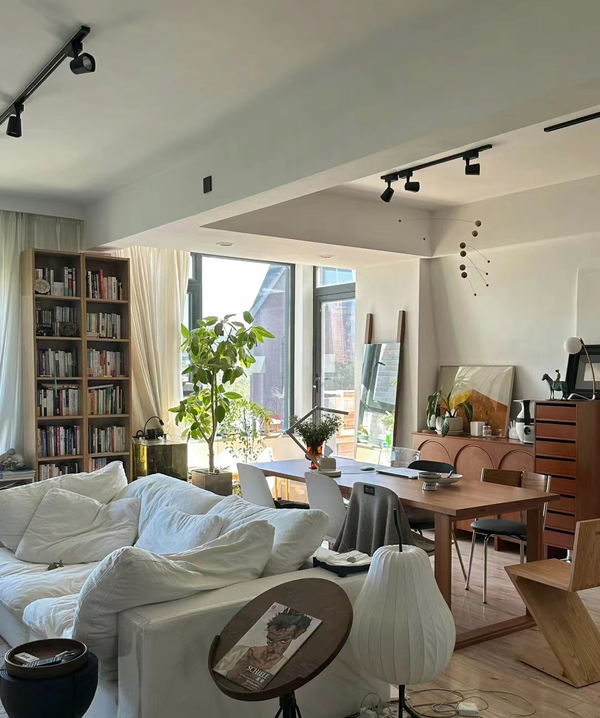 Tender Wabi-Sabi Gray Sofa and Ottoman