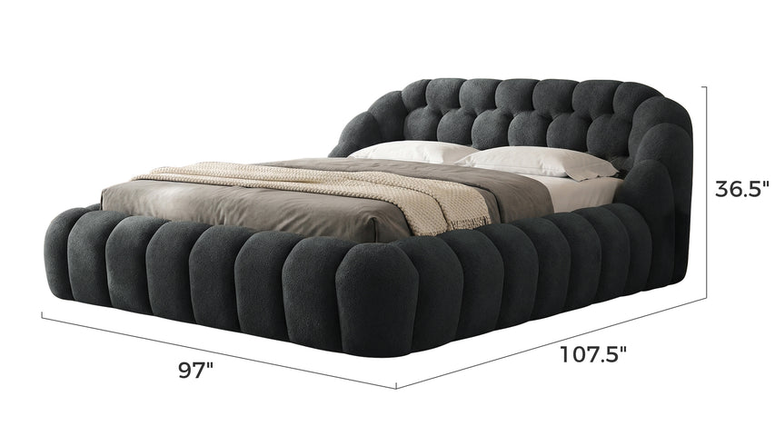 Carlin Tufted Platform Bed
