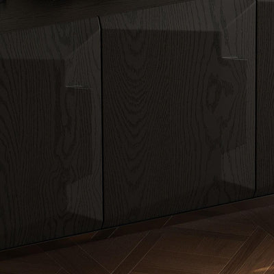 Florence Black Solid Wood Sideboard Cabinet