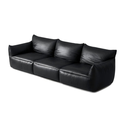 Croissant Noir Top Grain Leather Sofa-hidden