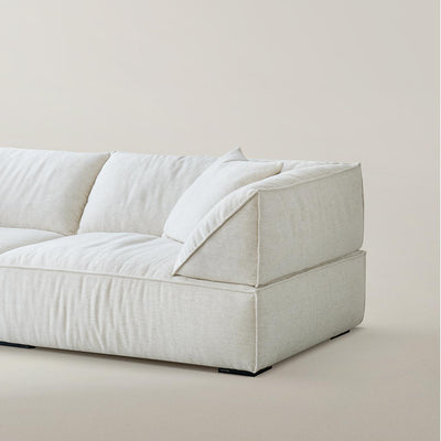 Brioche Soft Linen Sofa-White