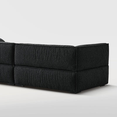 Brioche Soft Boucle Sofa-Black