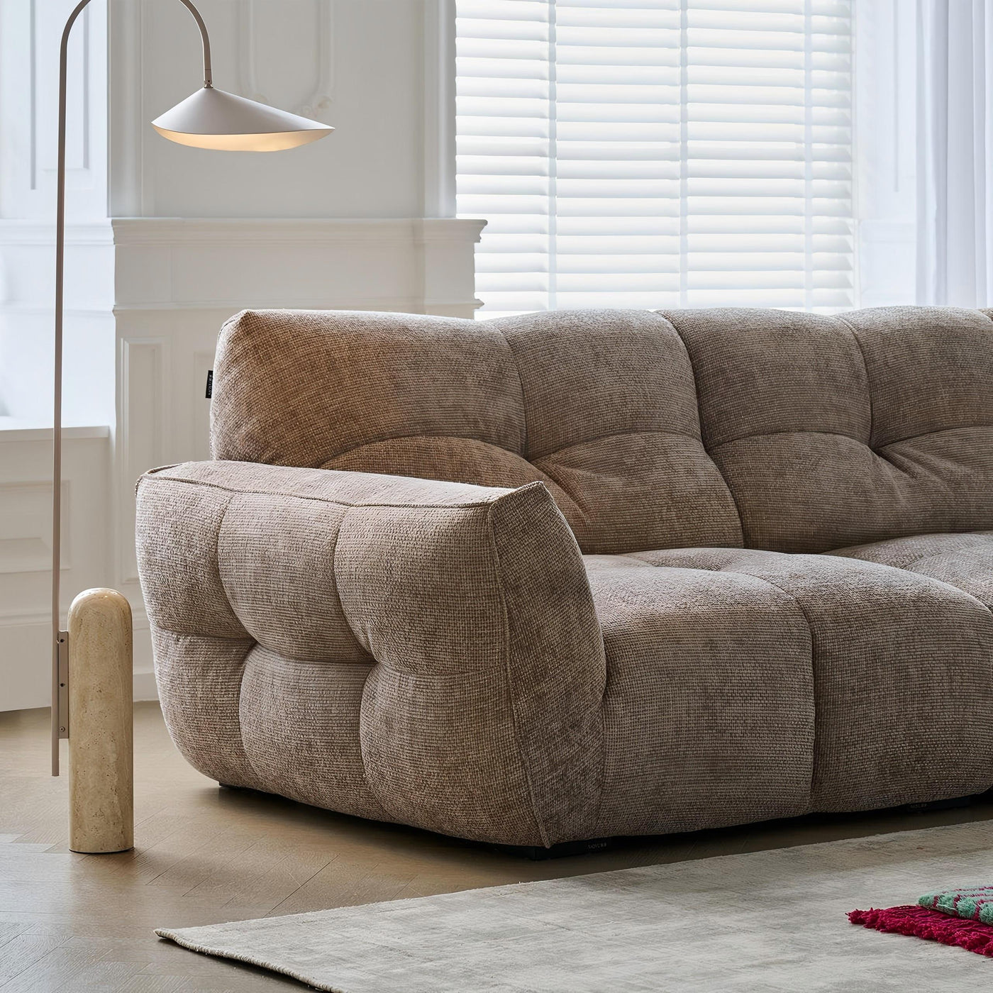 Cocoa Loaf Fabric Sofa-Gray