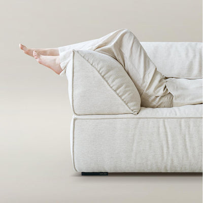 Brioche Soft Linen Sofa-White