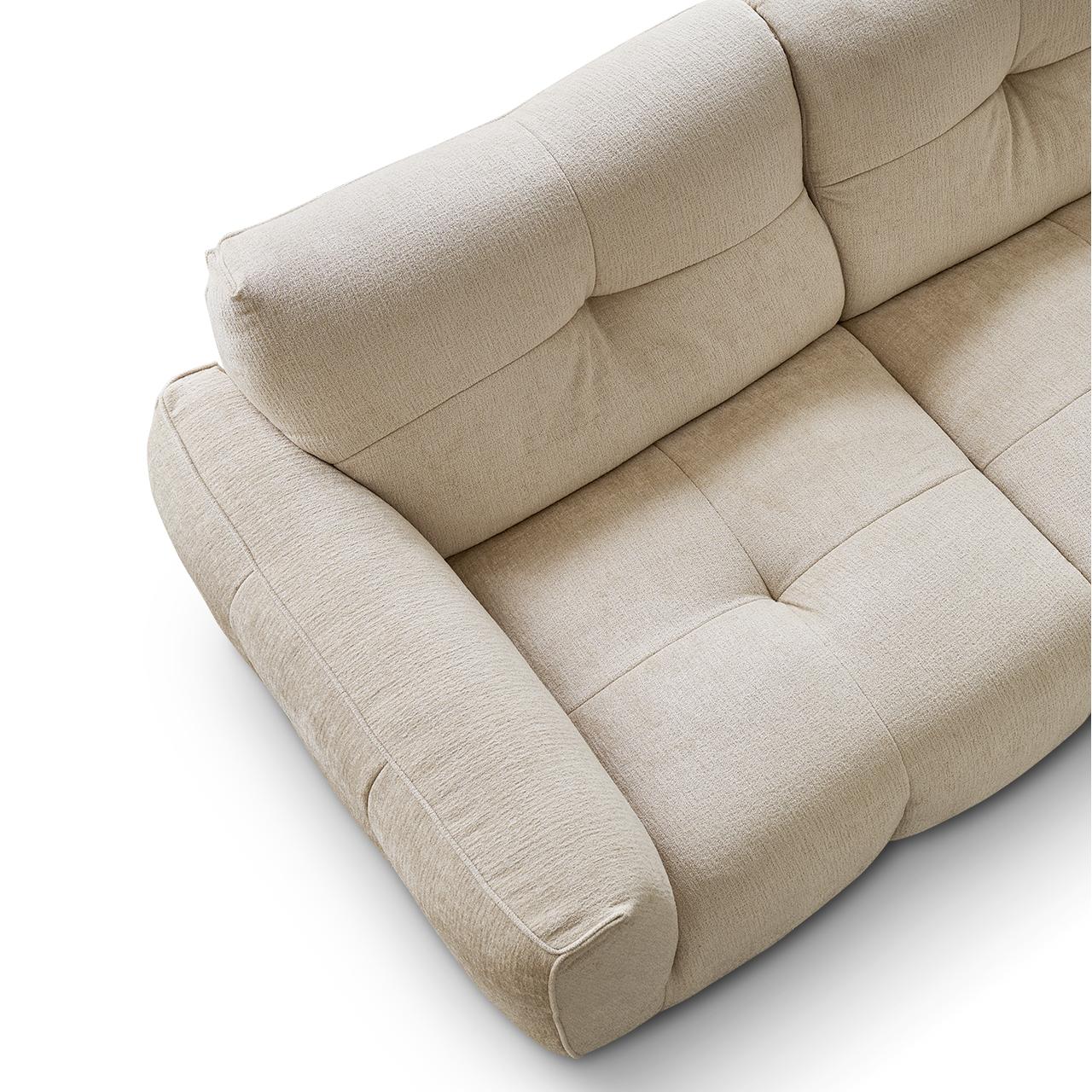 Cocoa Loaf Fabric Sofa-Beige