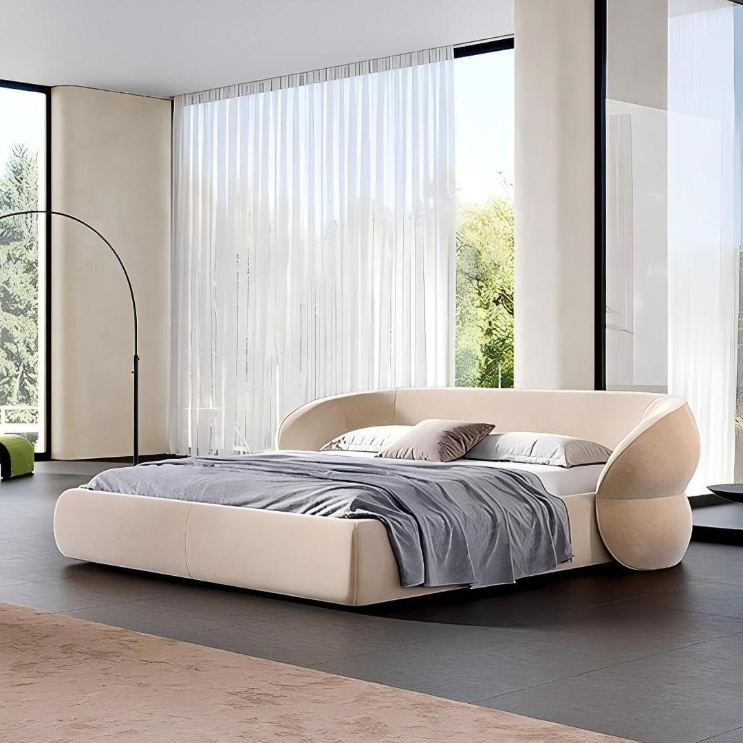 Oat Souffle Velvet Bed