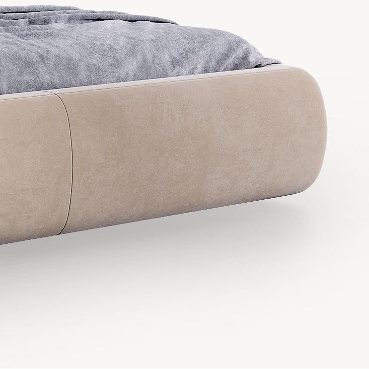 Oat Souffle Velvet Bed