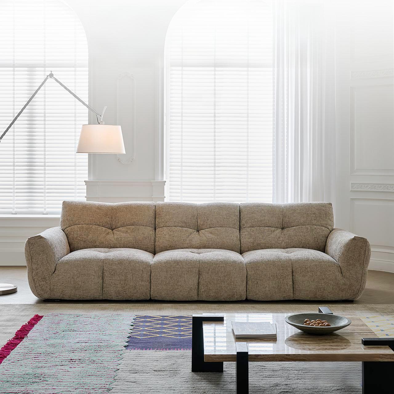 Cocoa Loaf Fabric Sofa-Gray