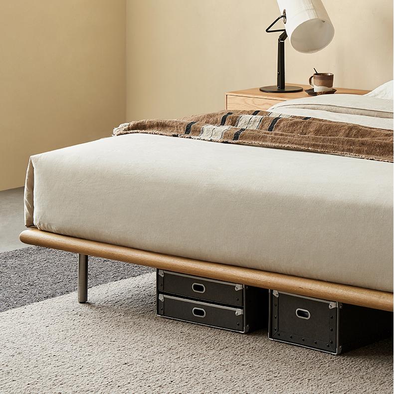 Brownie Crust Leather Bed-Ash