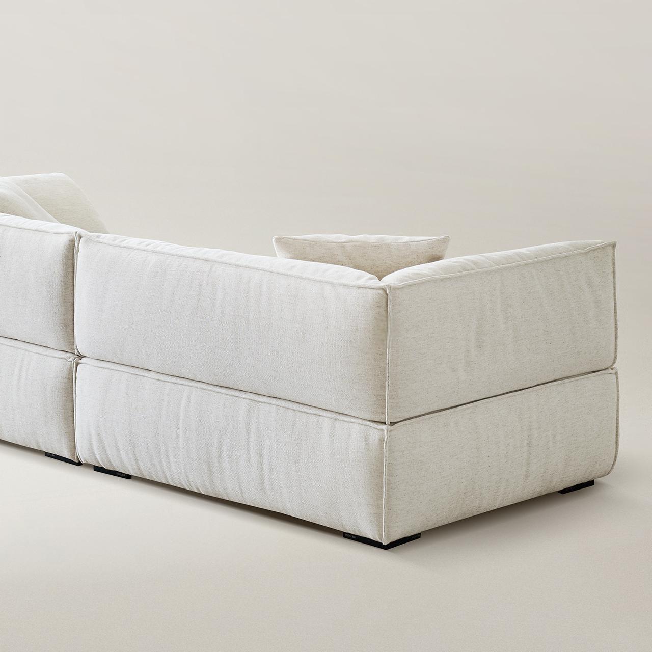 Brioche Soft Linen Sofa-White